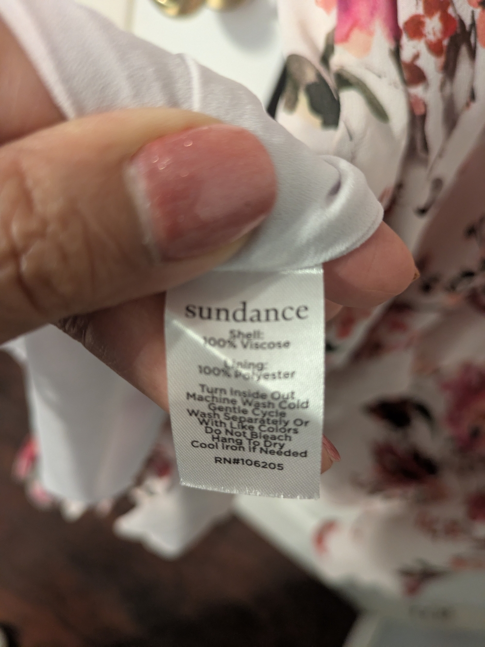 Sundance Blushing Gardens Maxi Dress with Pink Floral Print - Picture 9 of 9